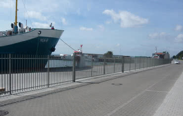 Port Sassnitz ogrodzony przez system Barofor Square