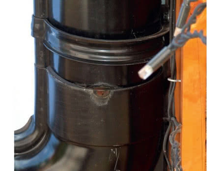 Rdza na rynnie